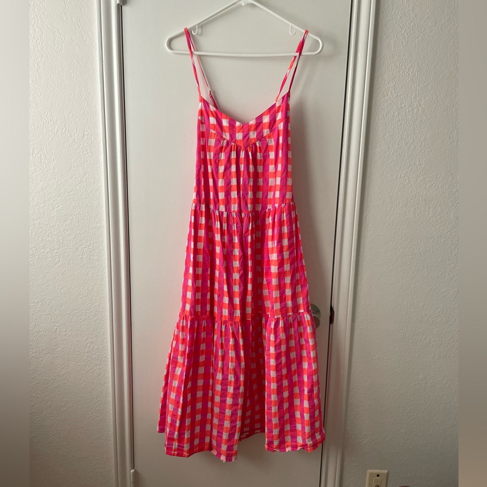 SZ Blockprints™ X J.Crew tiered dress in gingham